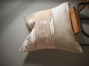 Velvet And Linen Scatter Cushion, 10 of 12