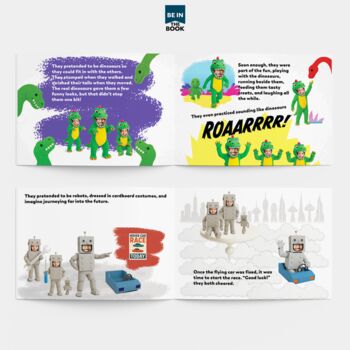 Personalised Daddy And Children Story Book 'Dress Up Adventure', 7 of 9