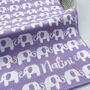 Personalised Knitted Elephant Baby Blanket, thumbnail 2 of 11