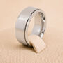 Personalised Brushed Stainless Steel Wide Spinner Ring, thumbnail 5 of 12