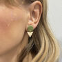 Honey Olive Polymer Clay Earrings, thumbnail 4 of 5