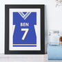 Personalised Name And Number Football Print, thumbnail 3 of 5