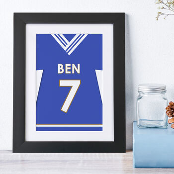 Personalised Name And Number Football Print, 3 of 5
