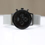 Men's Motivator In Black With Silver Mesh Strap Watch, thumbnail 3 of 4