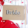 Bride, Hand Painted Wedding Day Card, From Groom, thumbnail 1 of 4
