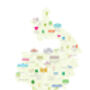 Personalised Warwickshire Map: Add Favourite Places, thumbnail 3 of 3
