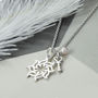 Sterling Silver Fire Star Necklace, thumbnail 3 of 5