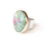 Ruby Fuchsite Gemstone Ring Set In 9ct Gold, thumbnail 1 of 5