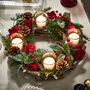 Winter Roses Christmas Candle Holder, thumbnail 3 of 6