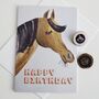 Happy Birthday Horse Birthday Card, thumbnail 4 of 7