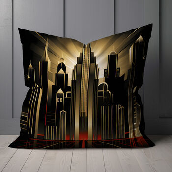 Urban Horizons Art Deco Hand Made Cushions Design One, 4 of 7