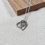 Sterling Silver Celtic Trinity Heart Pendant Necklace, thumbnail 2 of 3