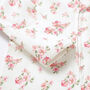 Rose Blossom Floral Organic Cotton Baby Sleepsuit, thumbnail 2 of 2