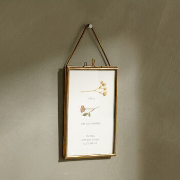 Personalised Pressed Flower Message Print, 2 of 4