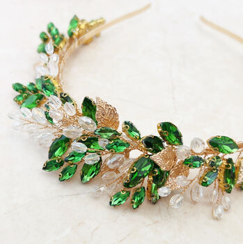 Vibrant Green Headpiece, 2 of 6