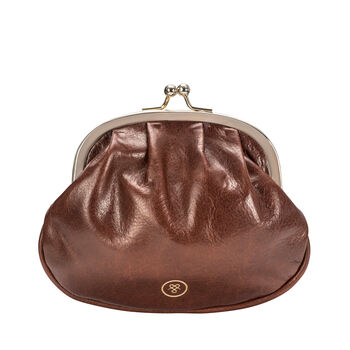 The Classic Ladies Leather Clasp Purse. 'The Sabina', 2 of 12