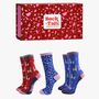 Llama Leopard Print Women's Bamboo Socks Gift Box, thumbnail 1 of 4
