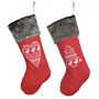 Personalised Nordic Cable Knit Christmas Stocking, thumbnail 2 of 5
