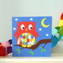 Illustrated Night Owl Greetings/Birthday Card, thumbnail 1 of 2