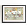 'Adventure Is Out There' World Map Poster, thumbnail 1 of 4