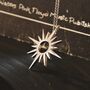 Sun Pendant Stainless Steel Necklace, thumbnail 2 of 5