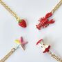 Colourful Pastel Enamel Starfish Necklace, thumbnail 7 of 7