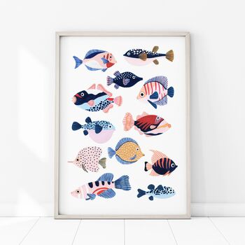 Tropical Fish Art Print, 3 of 6