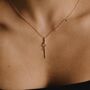 Hand Sword 18 K Gold Pendant Necklace, thumbnail 1 of 6
