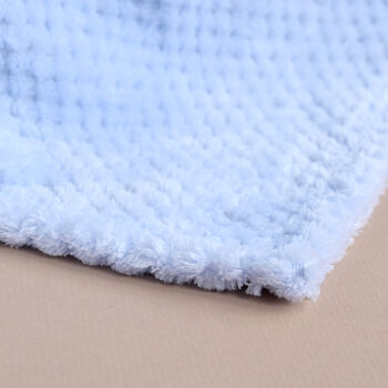 Personalised Blue Honeycomb Baby Blanket, 8 of 8