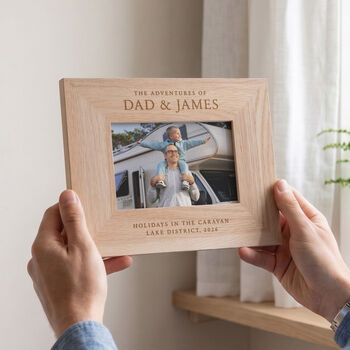 Memories With Dad Engraved Photo Frame, 2 of 2