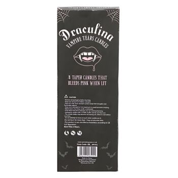 Pink Vampire Tears Taper Candles | Set Of Four, 4 of 5