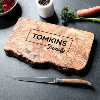 Personalised Olive Wood Serving Board, 3 of 9