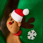 Personalised Children's Reindeer Christmas Stocking, thumbnail 4 of 6