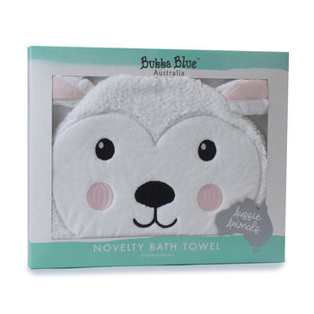 Hooded Bath Towel Lamb, 4 of 4
