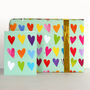 Mini Coloured Hearts Card, thumbnail 4 of 5