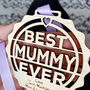 Personalised Wooden 'Best Mum Ever' Medal, thumbnail 3 of 3