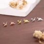 Sterling Silver Mismatched Dinosaur Stud Earrings, thumbnail 6 of 12