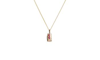 Ruby Carve Rock Necklace, 2 of 2