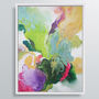 'Ebony Swirl' Framed Giclée Abstract Canvas Print Art, thumbnail 4 of 6