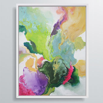 'Ebony Swirl' Framed Giclée Abstract Canvas Print Art, 4 of 6