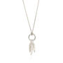 Gold Vermeil Or Sterling Silver Seed Pod Charm Necklace, thumbnail 2 of 5