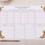 Strawberry Personalised Weekly Planner Desk Pad, thumbnail 1 of 4