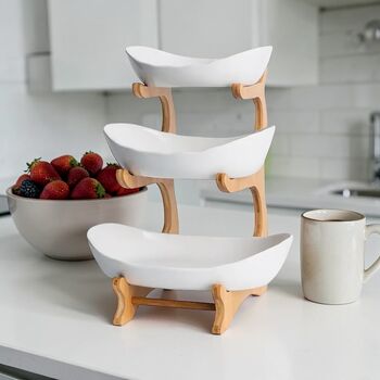 Three Tier Fruit And Snack Bowls, 7 of 8