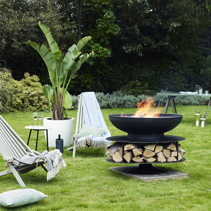 Ring Of Logs Steel Firepit By Firepits Uk Notonthehighstreet Com