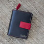 Personalised Small Black Muticolour Leather Purse, thumbnail 1 of 12