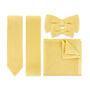 Wedding Handmade Polyester Knitted Tie In Pastel Yellow, thumbnail 1 of 6