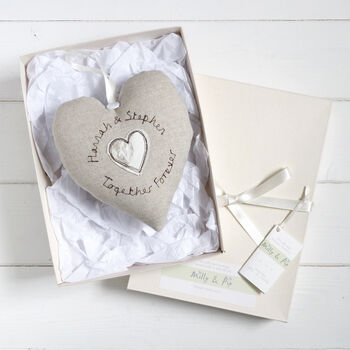 Personalised Hanging Heart With Pocket Gift, 5 of 8
