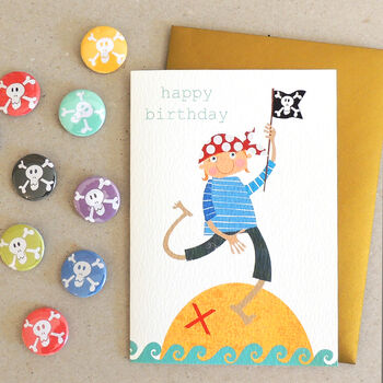 Pirate Happy Birthday Card, 4 of 4