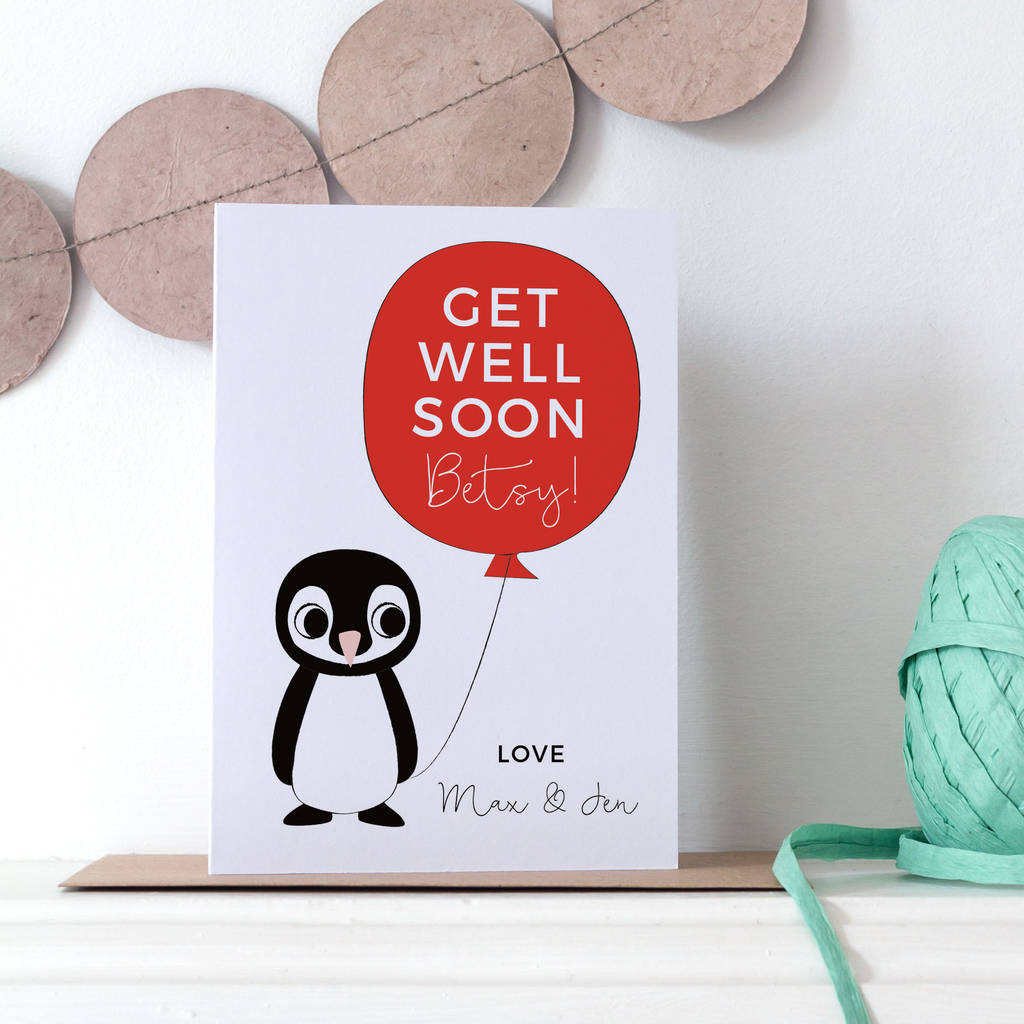 Personalised Get Well Soon Card By Small Dots Notonthehighstreet