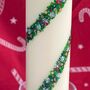 Ivory Hand Painted Christmas Advent Pillar Candle, thumbnail 5 of 6